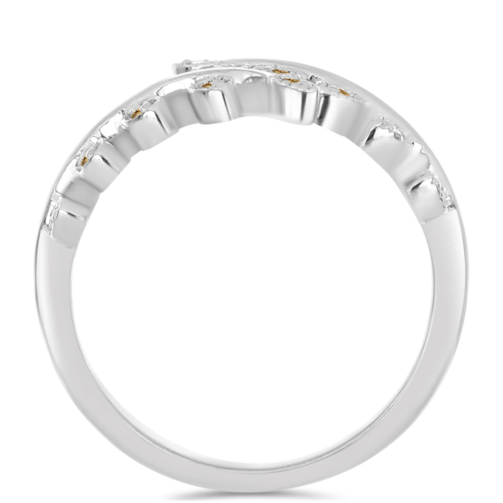 Ezüst Gyűrű Pezsgő Moissanite-tal 2 