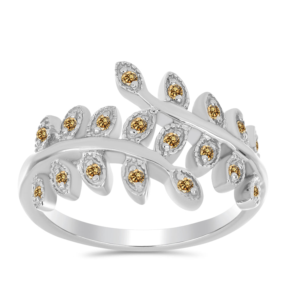 Ezüst Gyűrű Pezsgő Moissanite-tal 3 