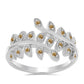 Ezüst Gyűrű Pezsgő Moissanite-tal