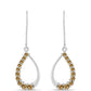 Ezüst Fülbevaló Pezsgő Moissanite-tal