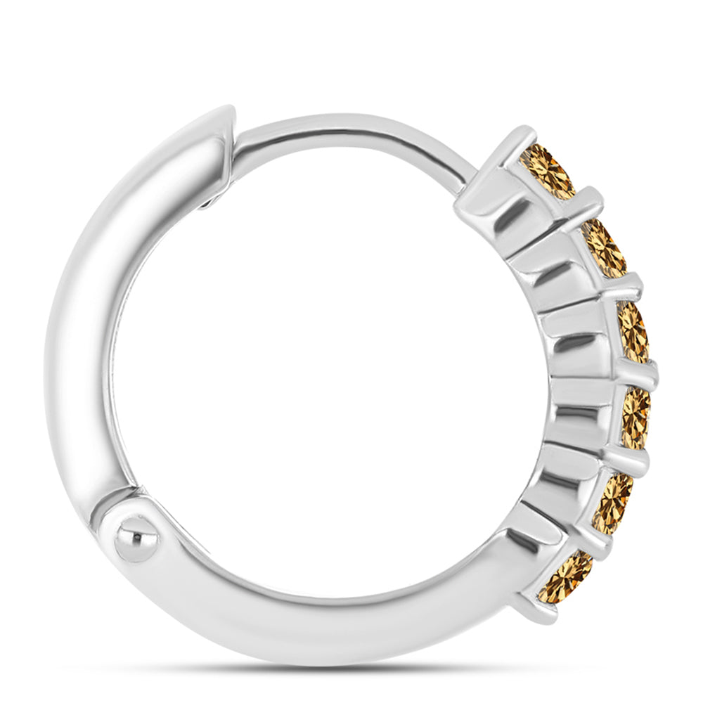 Ezüst Fülbevaló Pezsgő Moissanite-tal 2 