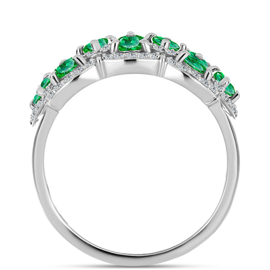 Ezüst Gyűrű Kijani Gránáttal