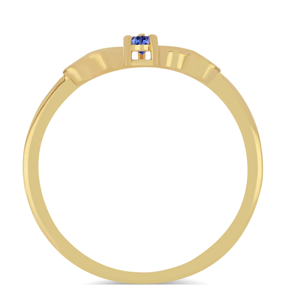 Arannyal Bevont Ezüst Gyűrű Tanzanittal 2 