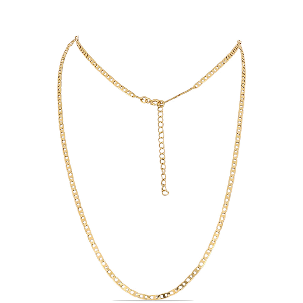 Arannyal Bevont Ezüst Lánc