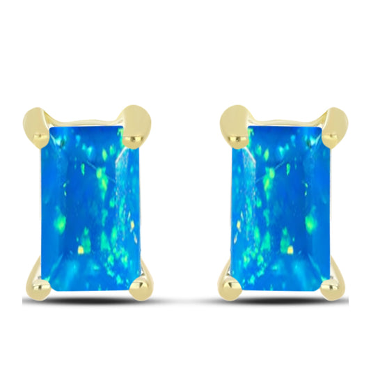 Arannyal Bevont Ezüst Fülbevaló Etiópiai Paradicsomi Opállal