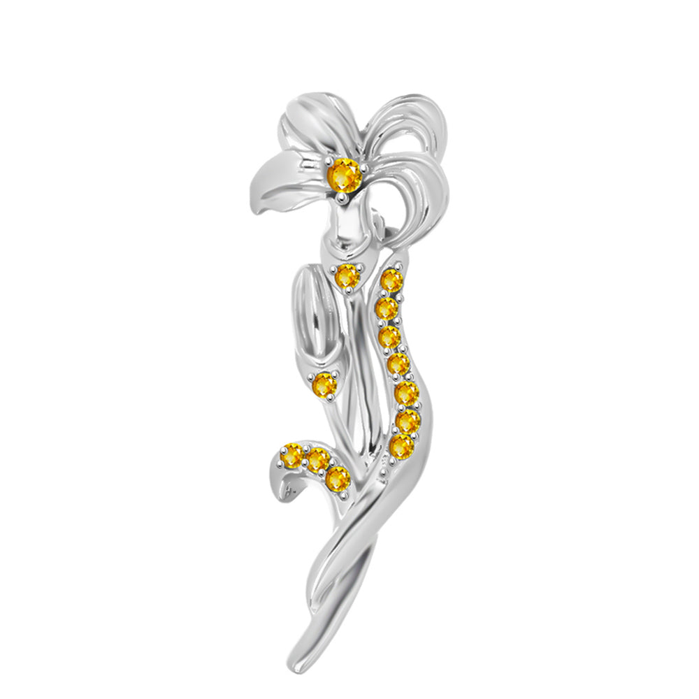 Ezüst Bross Rio Golden Citrinnel