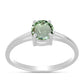 Ezüst Gyűrű Zöld Ametiszttel