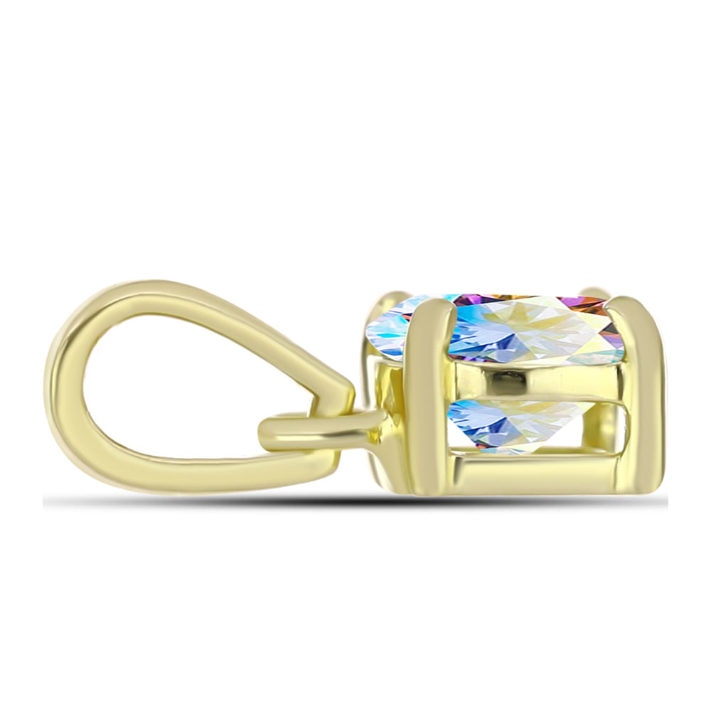 Arannyal Bevont Ezüst Medál Jég Moissanite-tel 2 