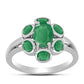 Ezüst Gyűrű Brazil Smaragddal