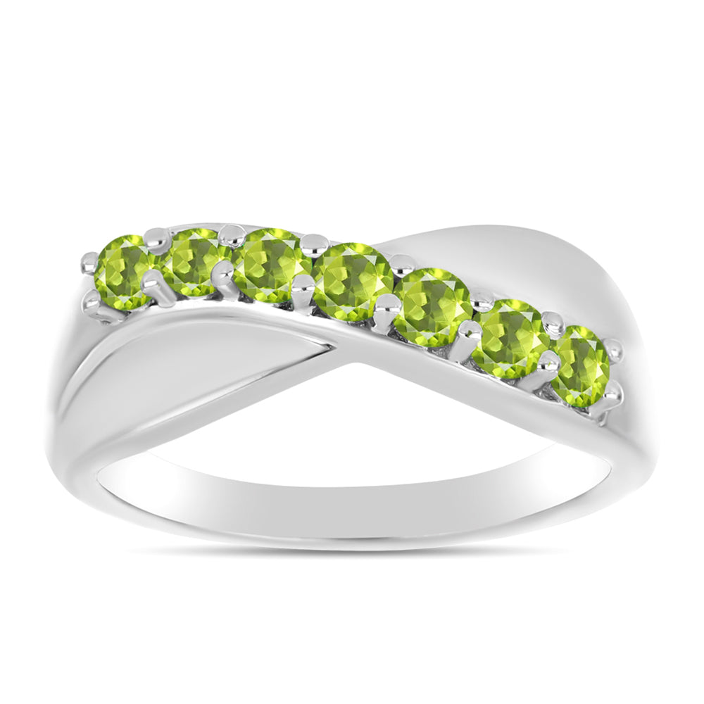 Ezüst Gyűrű Changbai Peridottal