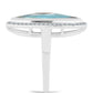 Ezüst Gyűrű Gullgruvenei Labradorittal és Fehér Topázzal