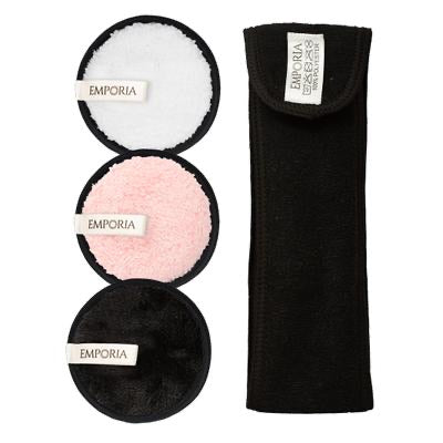 Mosható smink- és arclemosó textil korongok ajándék hajpánttal és táskával 7 