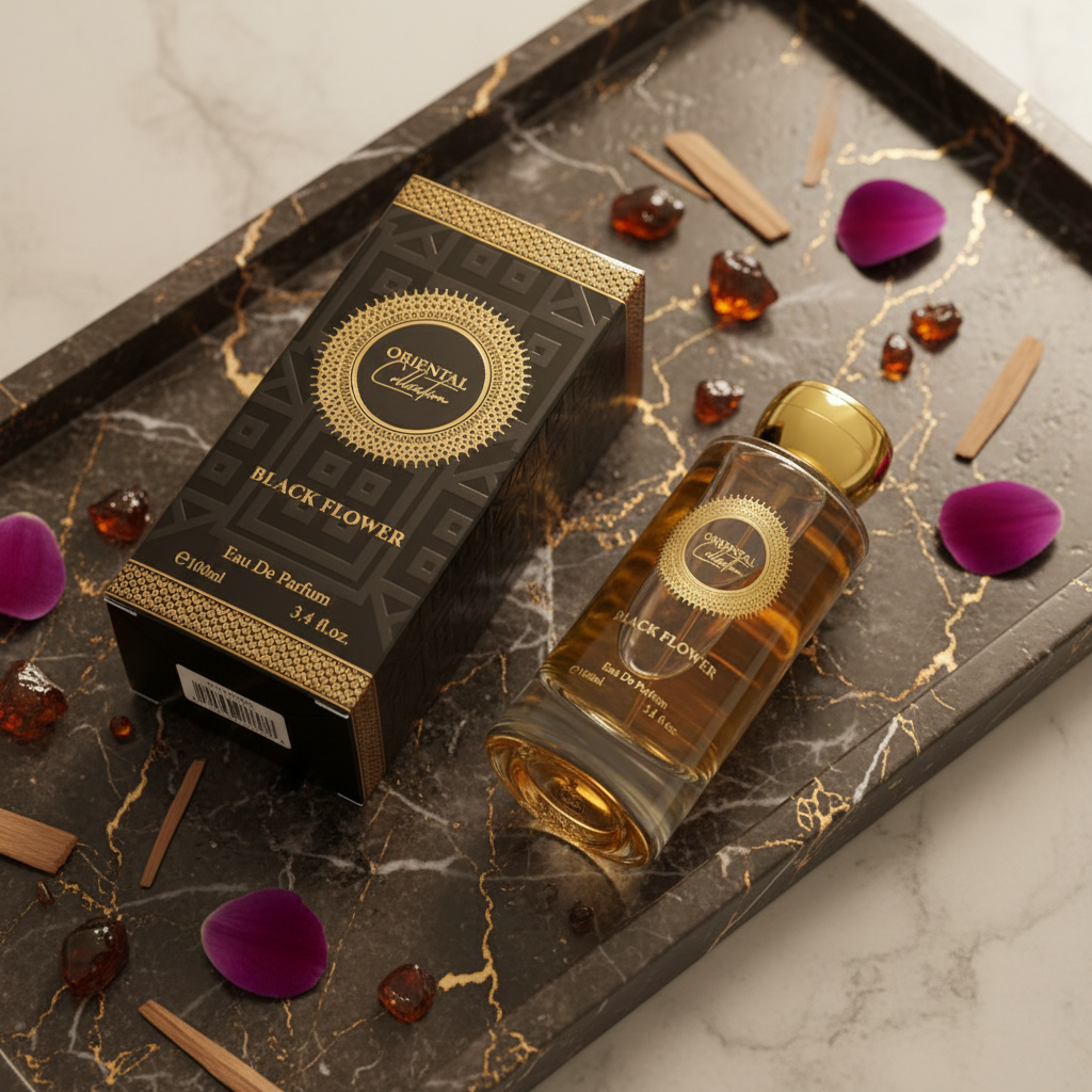 100 ml EDP BLACK FLOWER érzéki édes izgalmas unisex illat 13 