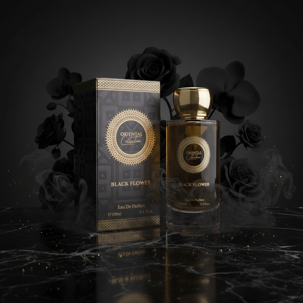 100 ml EDP BLACK FLOWER érzéki édes izgalmas unisex illat 10 