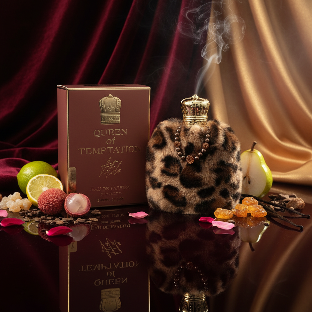 100 ml EDP QUEEN OF TEMPTATION - FATALE, borostyános illat nőknek 6 