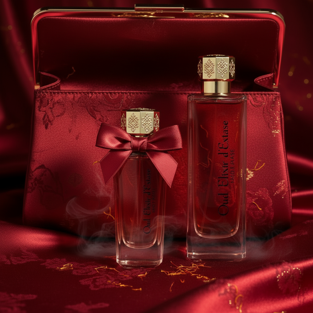 Linn Young EDP 100ml + 30ml "Oud Elixir Red" - Borostyános, virágos illat 7 