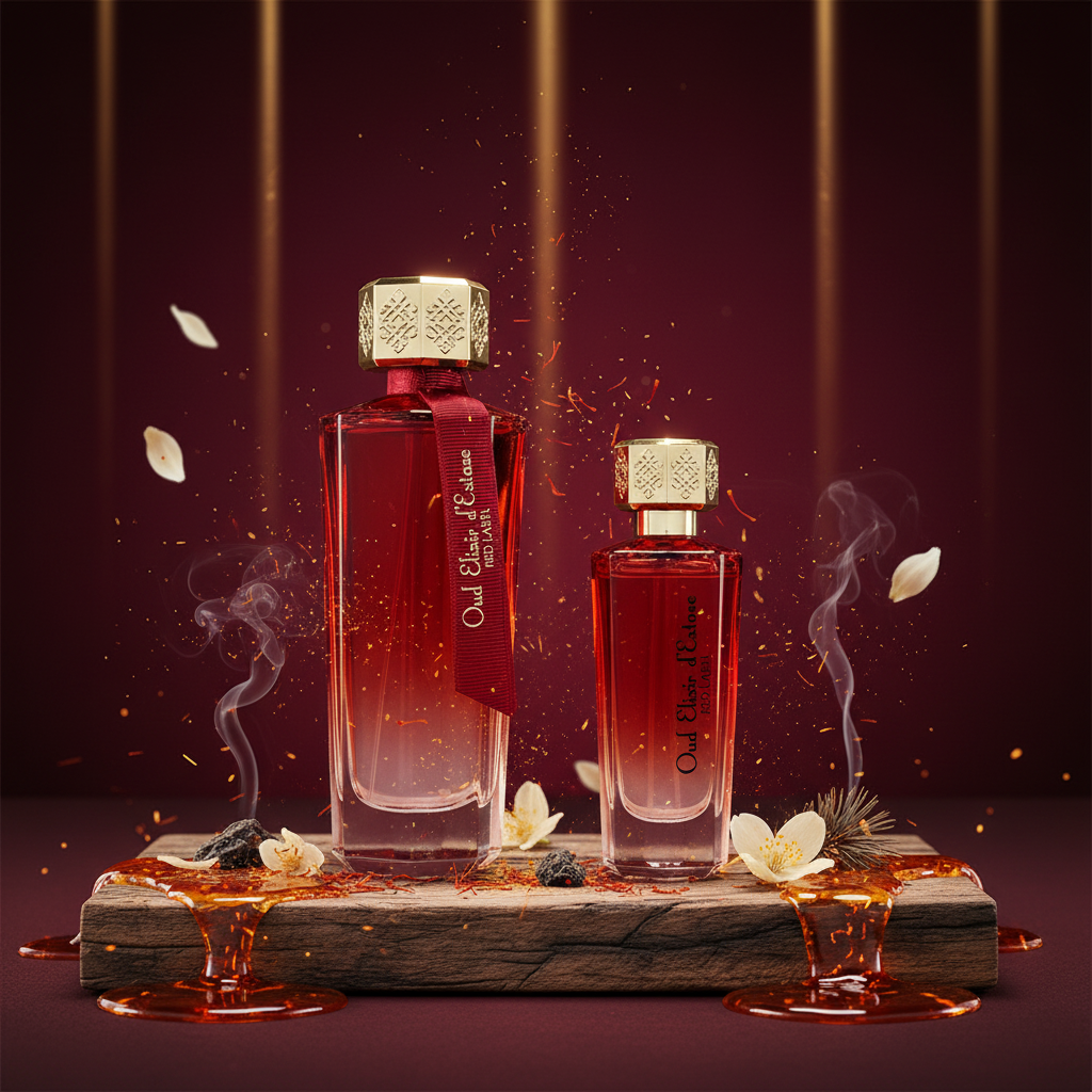 Linn Young EDP 100ml + 30ml "Oud Elixir Red" - Borostyános, virágos illat 9 