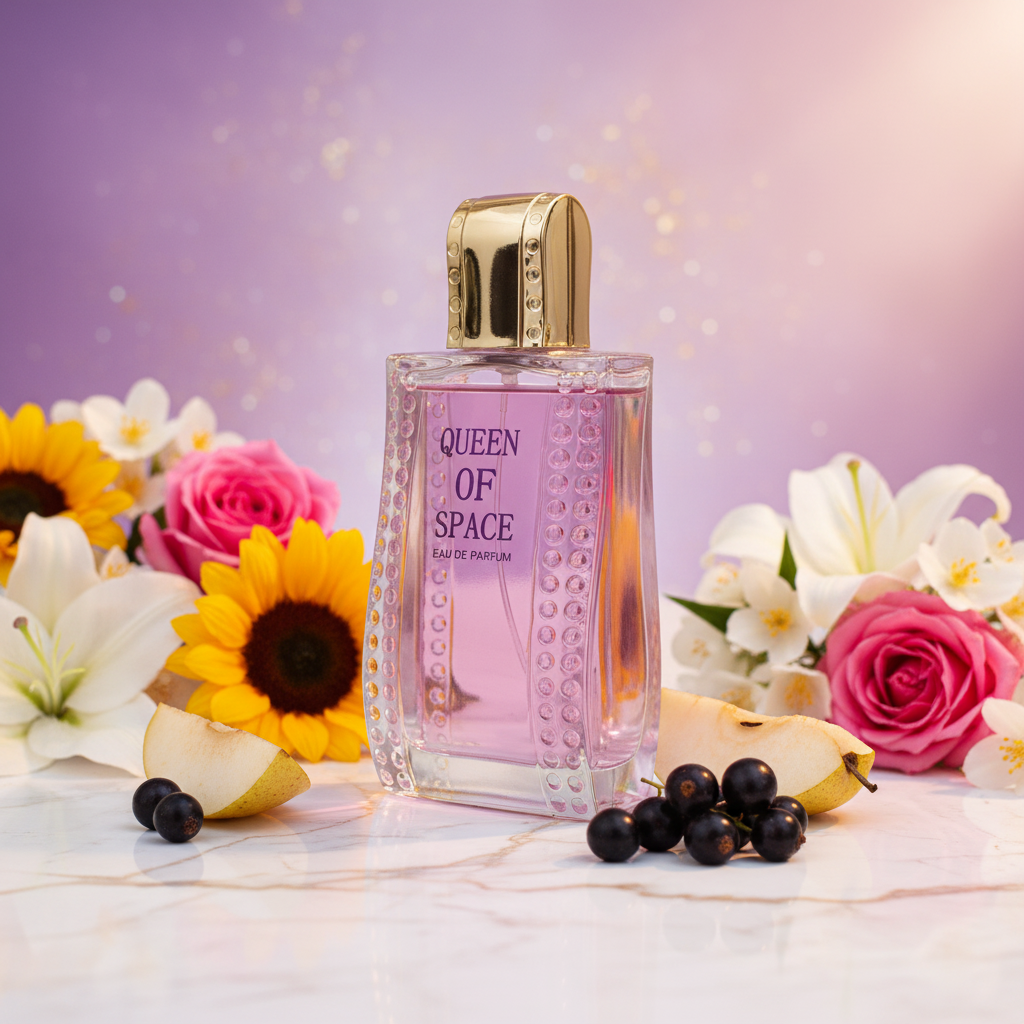 EDP 100ml "Queen of Space" – gyümölcsös-virágos illat 5 