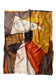 Selyem Sál-Kendő, 70 cm x 180 cm,  Picasso - Portrait Style