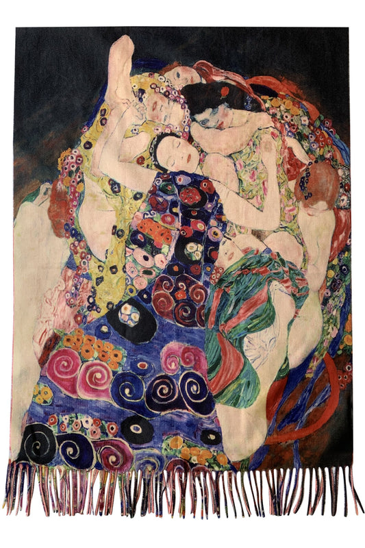 Gyapjú Sál-Kendő, 70 cm x 180 cm, Klimt - Three Ages Of Woman