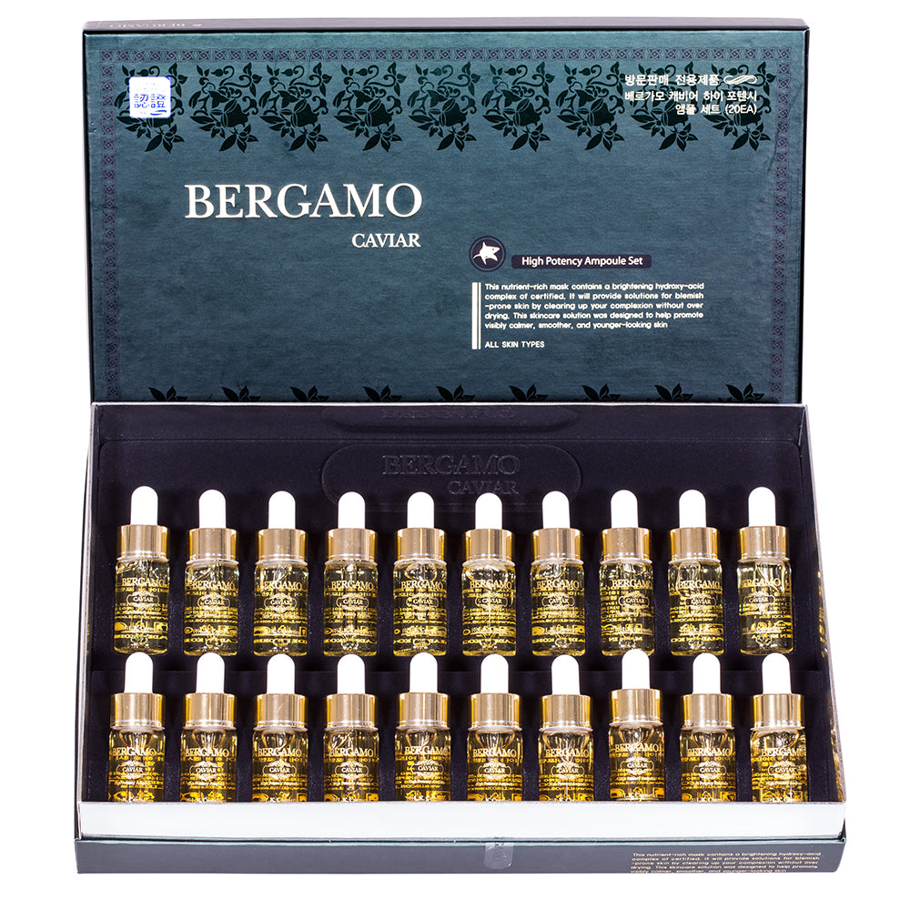 BERGAMO 20 db-os Luxus Kaviár Ampullakészlet, Kétfázisú, 20 x 13 ml 6 