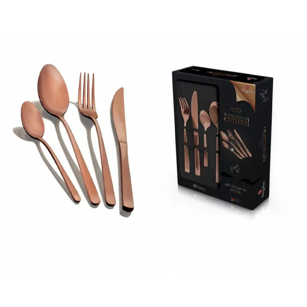 Berlinger Haus 24 db-os Evőeszköz Készlet Metallic Line, Rosegold Edition