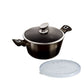Berlinger Haus Metallic Line Shiny Black Edition Lábas fedővel (2,5 L)