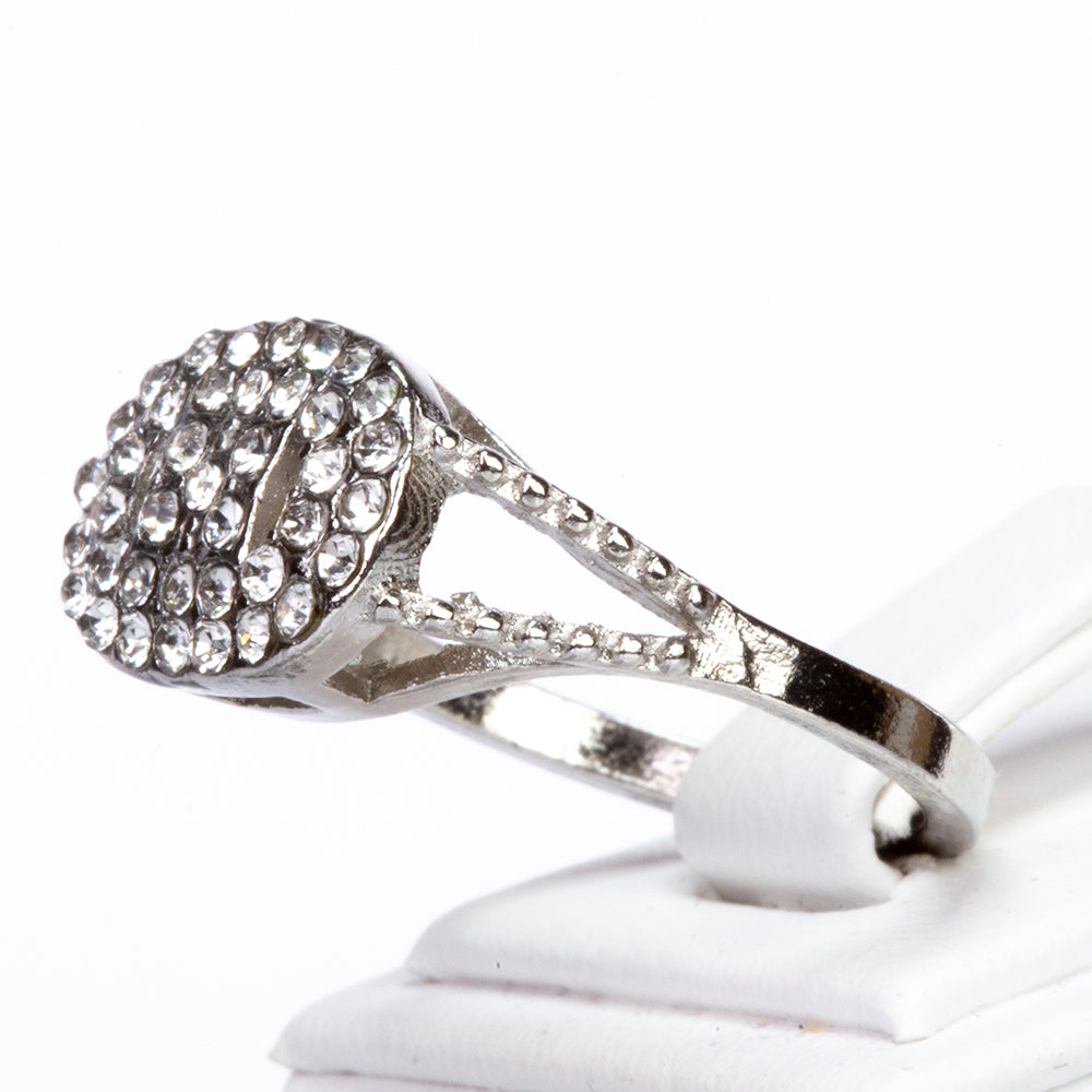 Arany Bevonatú Óra Fehér Emporia® Kristállyal (Nyaklánc+Fülbevaló+Karkötő+Medál) 11 