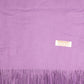 100% Pashmina Kasmír Sál, 70 cm x 170 cm, Szuper Puha, Sima Halványlila