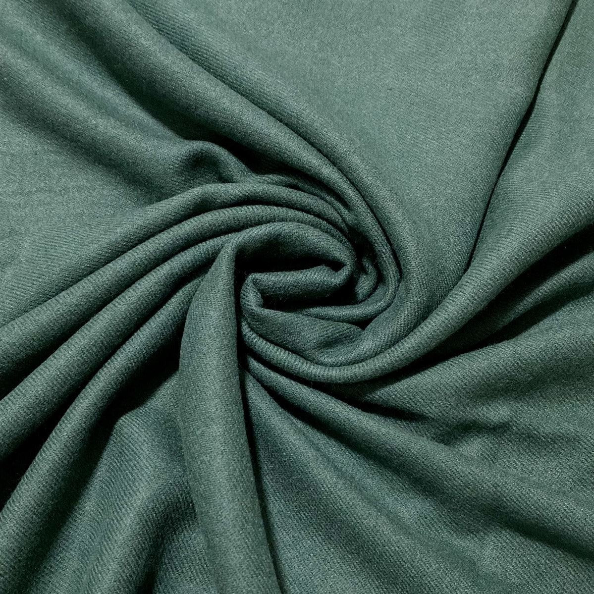 100% Valódi Pashmina Kasmír Sál-Kendő, 70 cm x 180 cm, Smaragdzöld