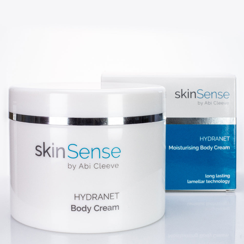 SkinSense 2 Lépéses Bőrápoló Kollekció: SkinSense Testápoló Krém 400 ml és Testradír 200 ml 3 