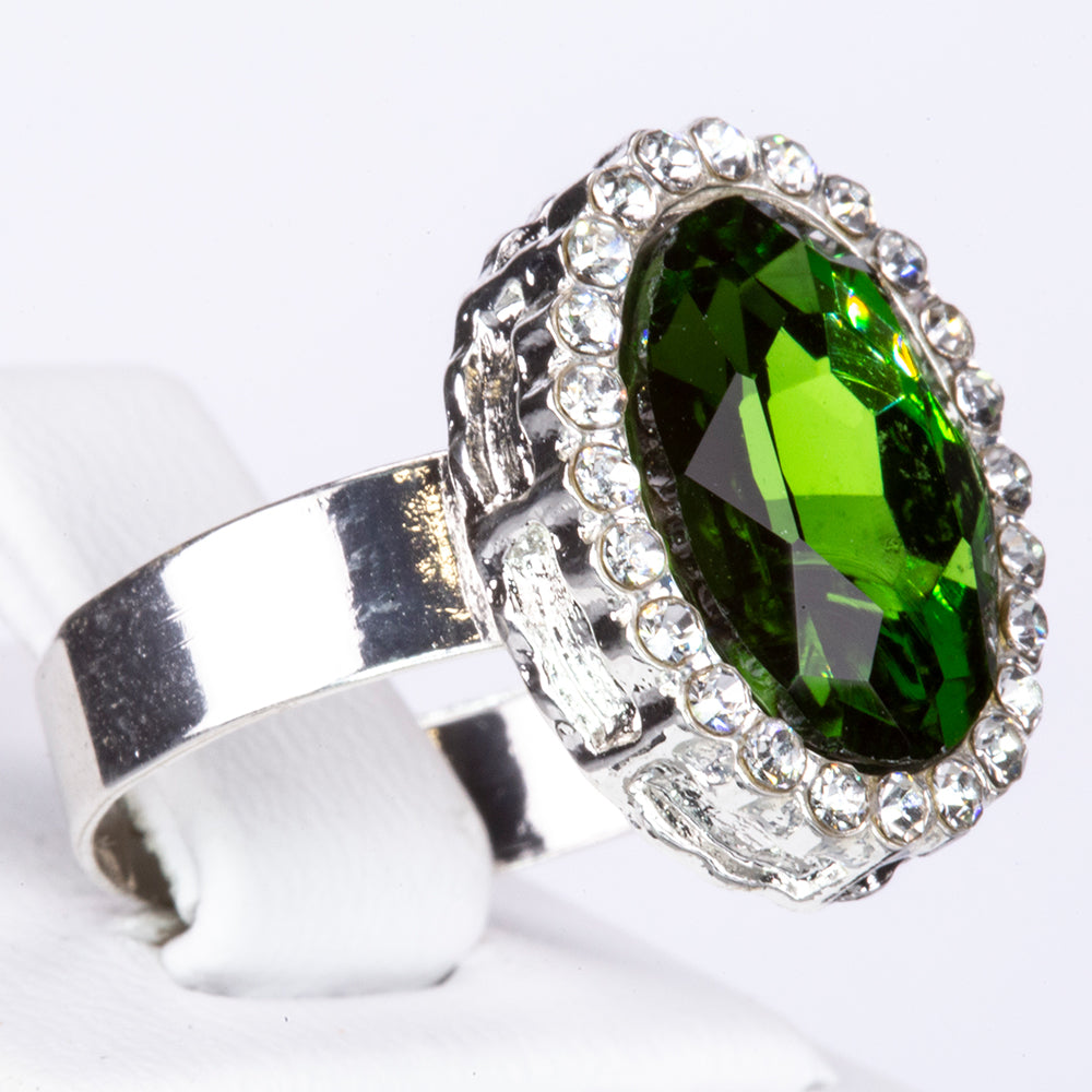 Arany tónusú Emporia Ötvözetű Szett Vörös Emporia® Kristállyal és Zöld Emporia® Kristállyal ( Gyűrű )