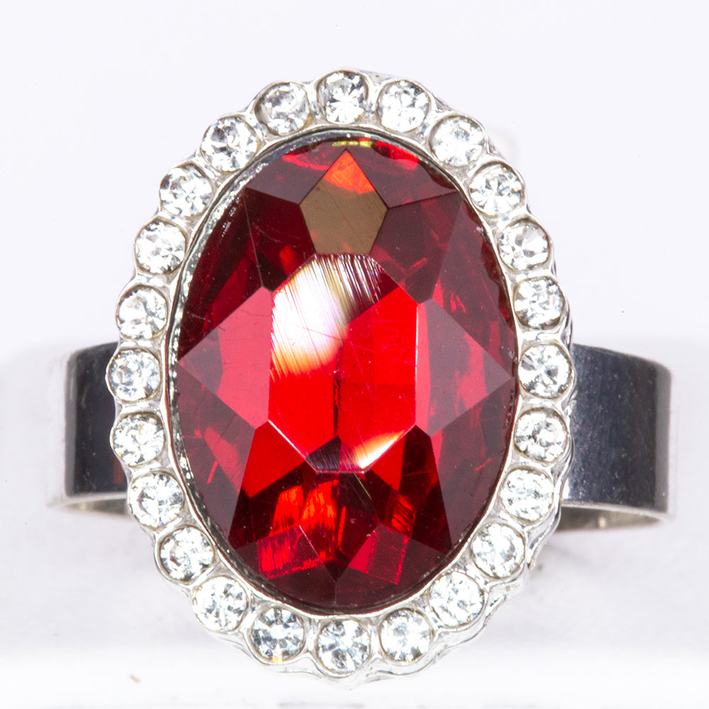 Arany tónusú Emporia Ötvözetű Szett Vörös Emporia® Kristállyal és Zöld Emporia® Kristállyal ( Gyűrű )