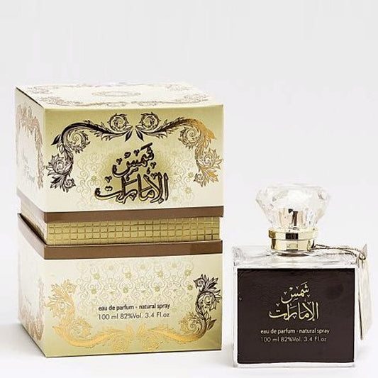 100 ml Eau de Perfume Shams Al Emarat Gyümölcsös Pézsma és Szantál Illat Nőknek