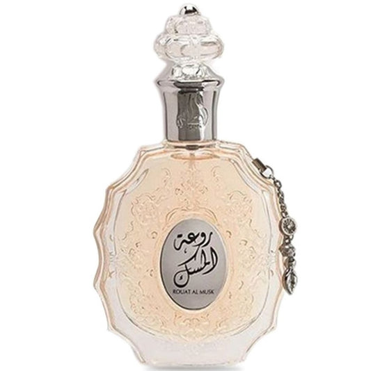 100ml Eau de Parfum Al Rout Al Musk Oriental Powedery Fruity and Vanilla Fragrance For Women (Top: Currants, Narcissus, Blackberry, Clover, Green Tea, Tuberose, Iris, Quince, Powdery Notes, White Musk, Sandalwood, White Cedar, Vanilla.)