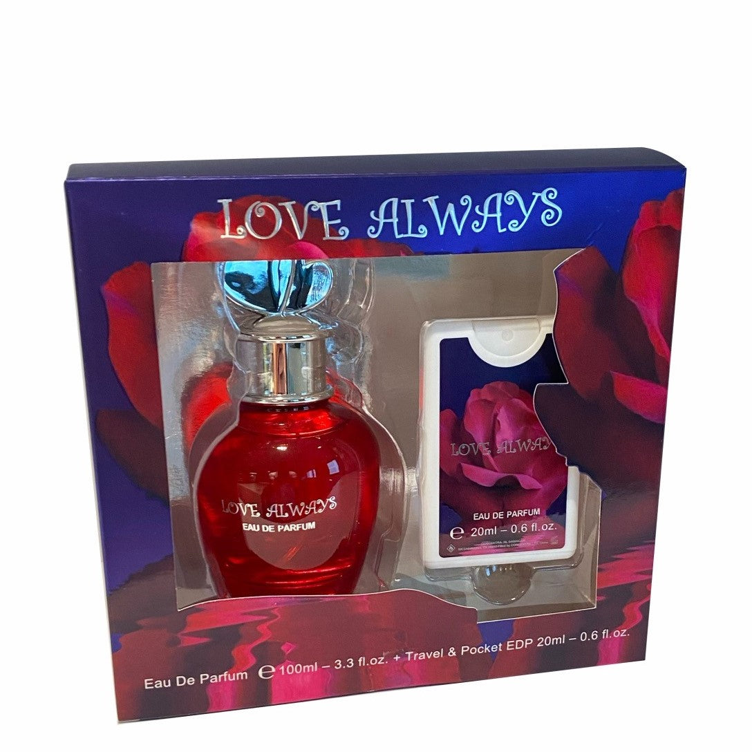 100 ml + 20 ml Eau de Perfume "LOVE ALWAYS" Virágos - Gyümölcsös Illat Nőknek 1 