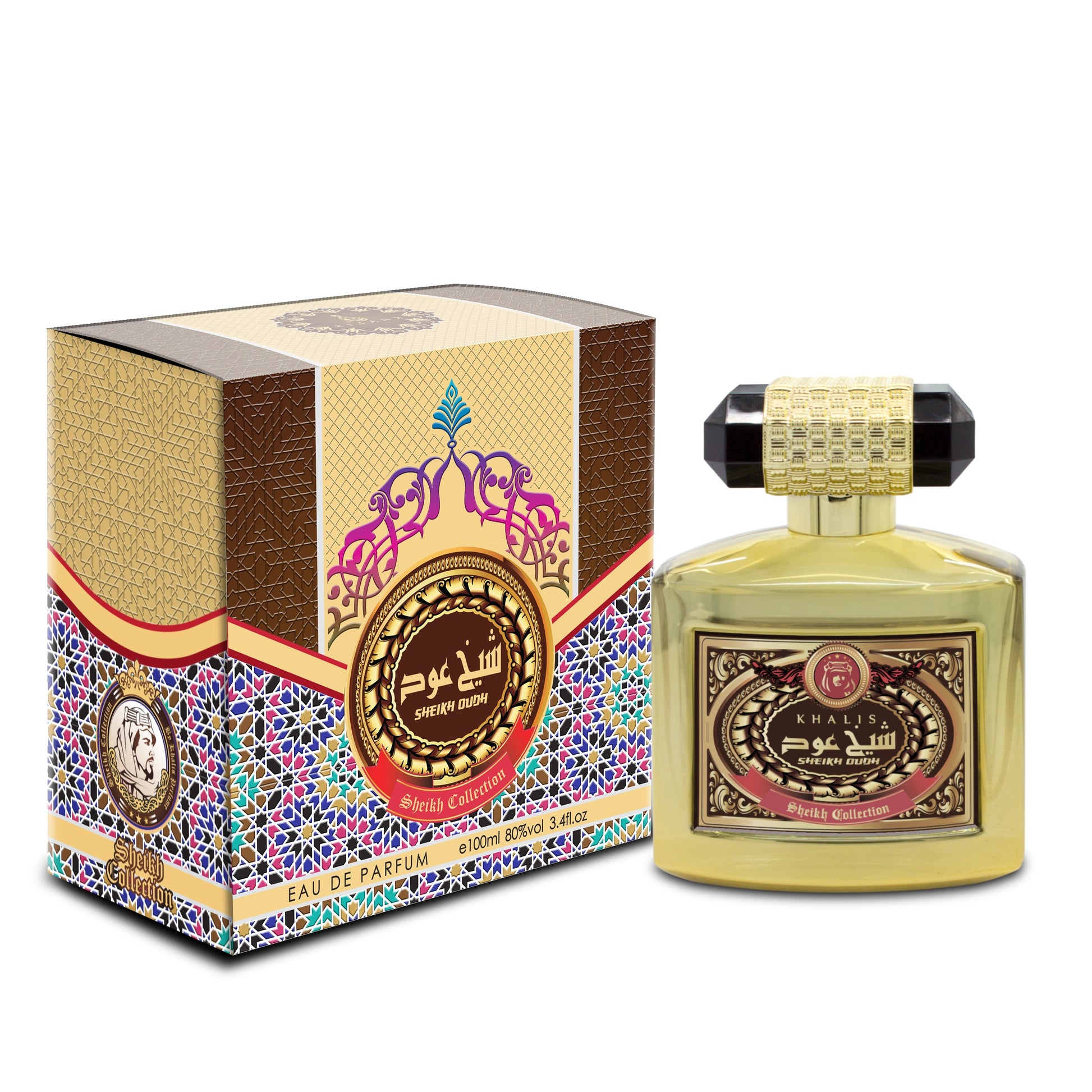 100 ml Eau de Parfum SHEIKH OUDH Fűszeres Oud Illat Férfiaknak 1 