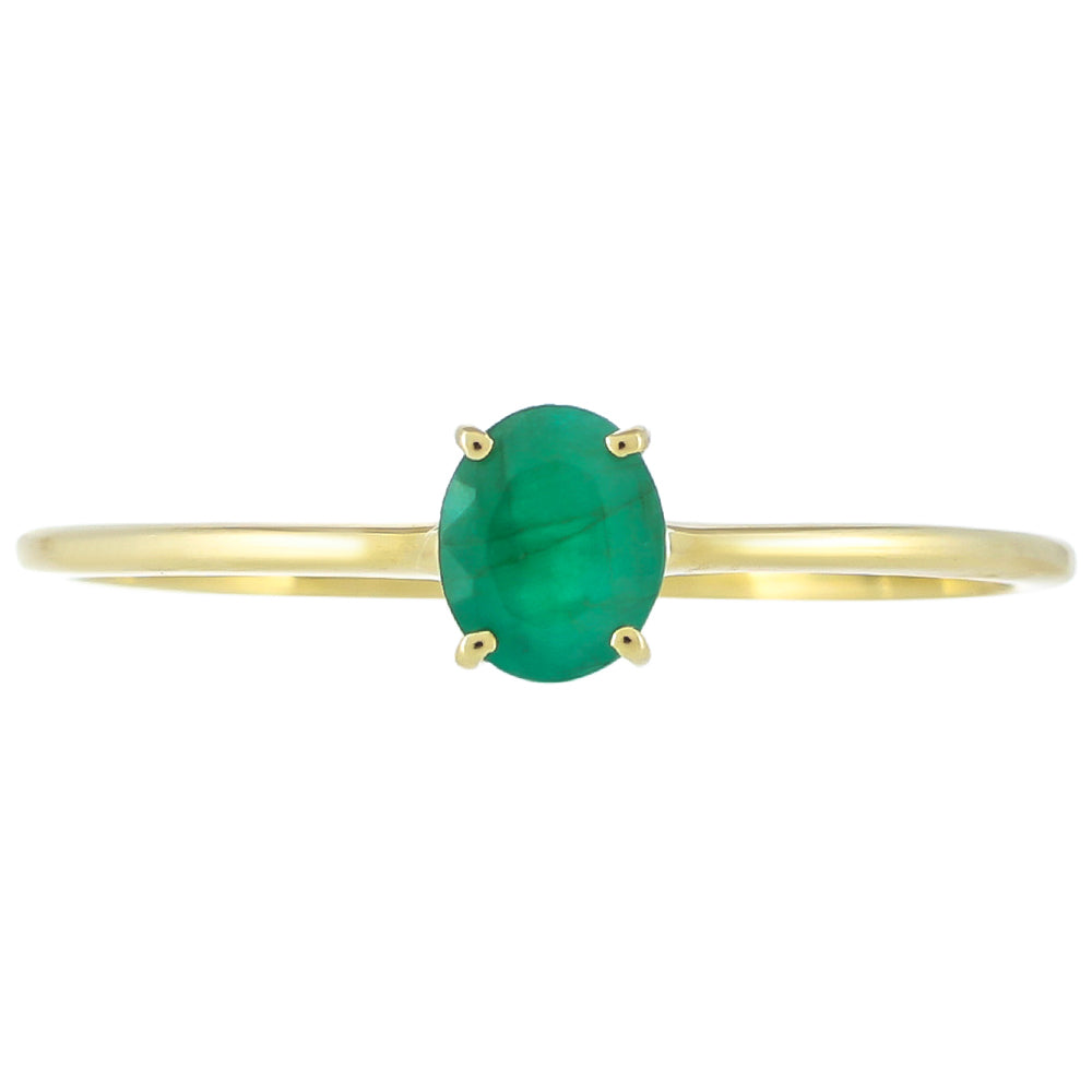 Arany Szett Thai Rubinnal és Brazil Smaragddal ( Gyűrű )