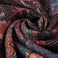 100% Valódi Pashmina Kasmír Sál-Kendő, 70 cm x 180 cm, Többszínű Fekete