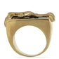 Arannyal Bevont Ezüst Gyűrű Suwari Fekete Onixszal